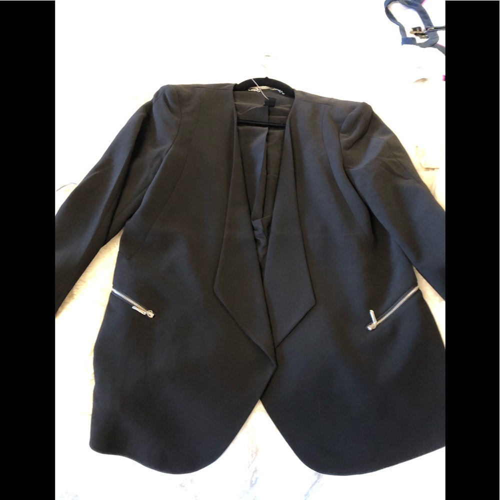 NWOT WHBM drape jacket.